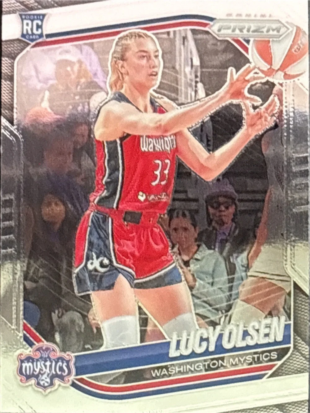 Panini Prizm Washington Mystics Lucy Olsen Rookie Basketball Trading Card
